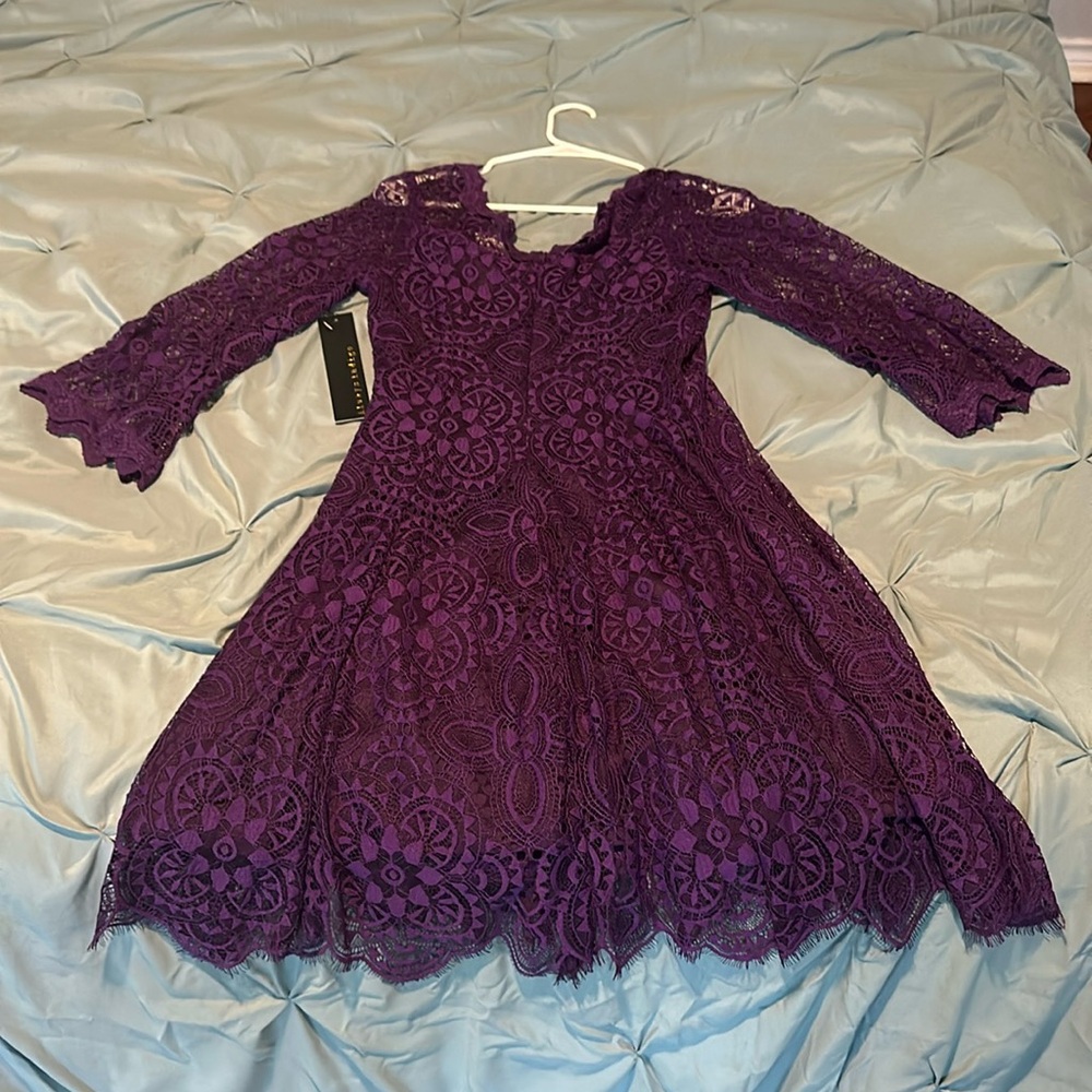 Skater lace dress